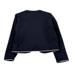 Trussardi Coprispalle tinta unita con Profili In Contrasto Blu per Neonata TIA26153GC BLU TRUSSARDI 