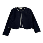 Trussardi Coprispalle tinta unita con Profili In Contrasto Blu per Neonata TIA26153GC BLU TRUSSARDI 