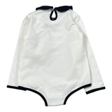Trussardi Body tinta unita con Profili In Contrasto Bianco per Neonata TIA26155BD BIANCO TRUSSARDI 