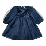 Trussardi Abito tinta unita con Tulle Blu per Neonata TIA26158VE BLU TRUSSARDI 