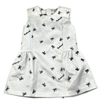 Trussardi Abito tinta unita con Stampa Fiocchi Bianco per Neonata TIA26161VE BIANCO TRUSSARDI 