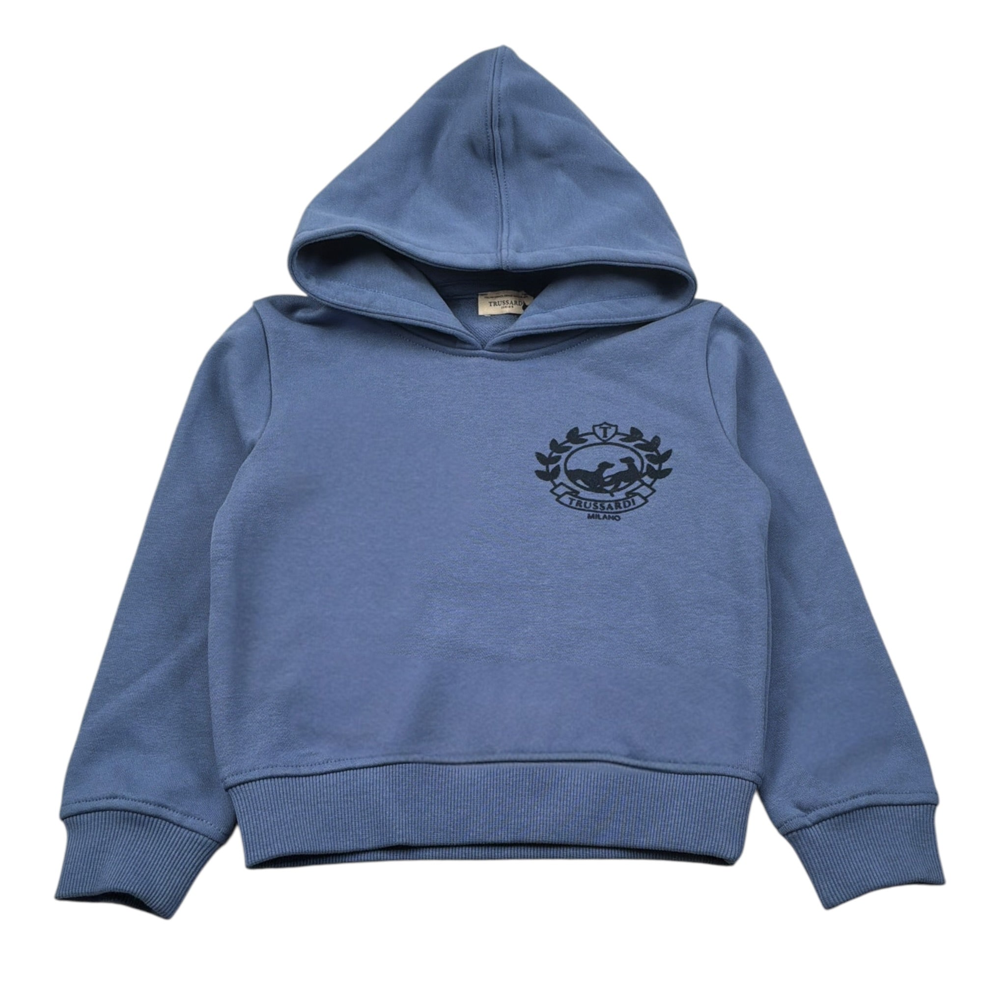 Trussardi Felpa Chiusa con Cappuccio Blu per Neonato TIA26169FE BLU TRUSSARDI 