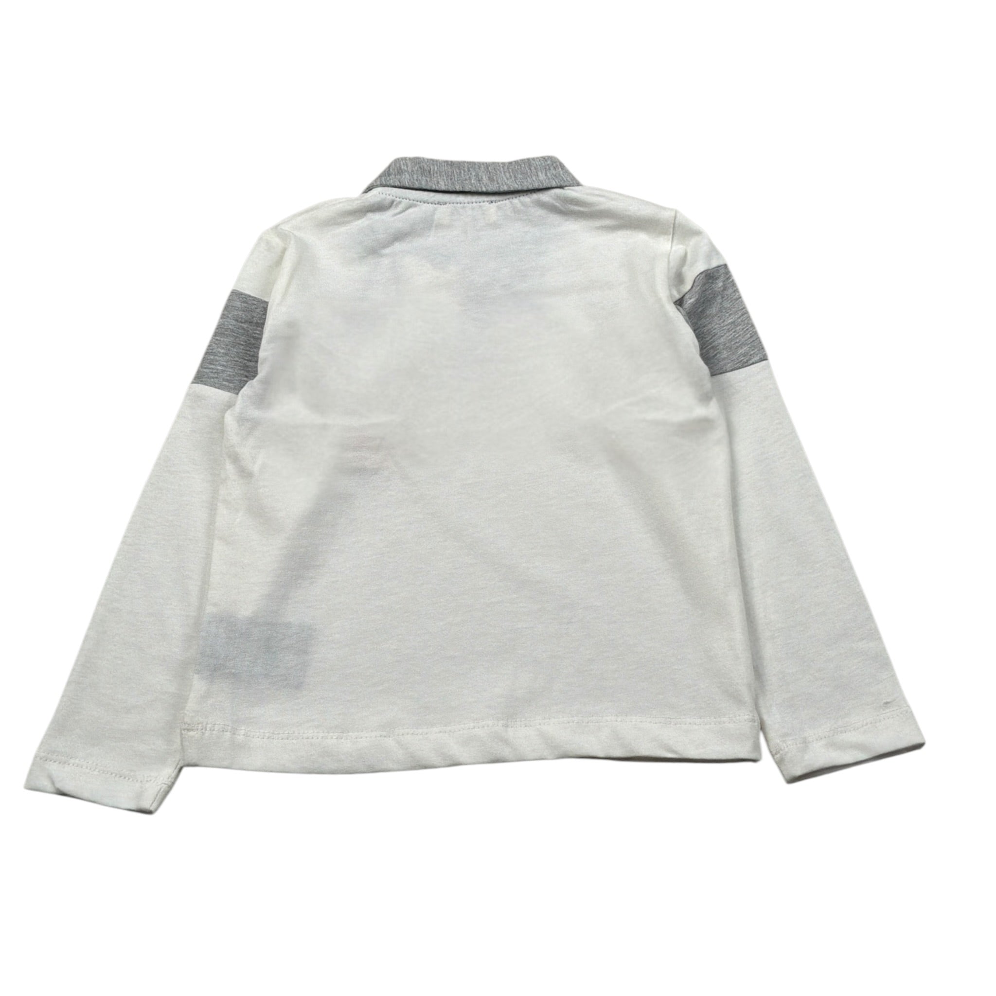 Trussardi Polo Manica Lunga tinta unita Bianco per Neonato TIA6073PO BIANCO TRUSSARDI 