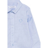 Trussardi Camicia tinta unita con Logo Azzurro per Neonato TIP25047CA AZZURRO TRUSSARDI 