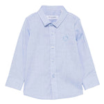 Trussardi Camicia tinta unita con Logo Azzurro per Neonato TIP25047CA AZZURRO TRUSSARDI 