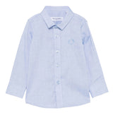 Trussardi Camicia tinta unita con Logo Azzurro per Neonato TIP25047CA AZZURRO TRUSSARDI 