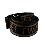 Twinset Cintura tinta unita con Logo Nero per Bambina 212GJ490B NERO TWINSET 