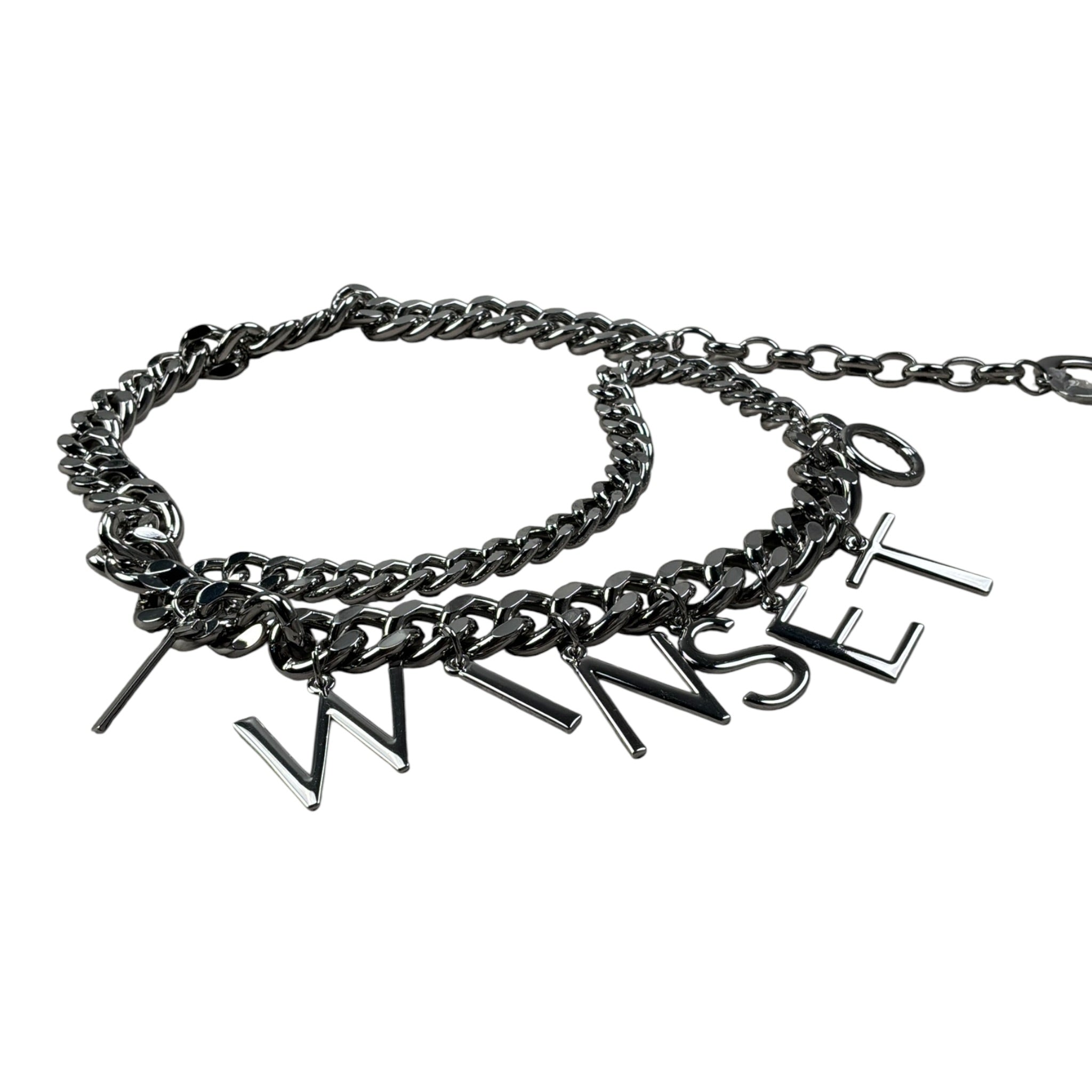 Twinset Cintura tinta unita con Logo Argento per Bambina 221GJ4920 ARGENTO TWINSET 