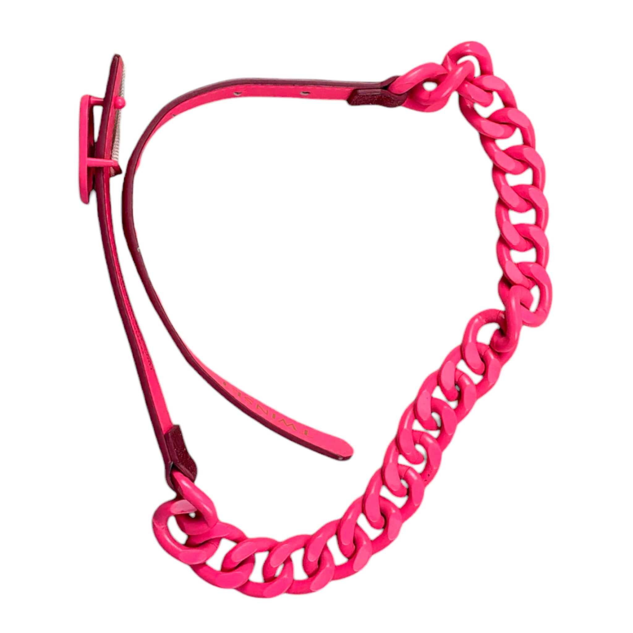 Twinset Cintura tinta unita con Logo Fuxia per Bambina 221GJ4921 FUXIA TWINSET 