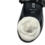 Twinset Ballerine tinta unita con Applicazioni Nero per Neonata 232GCB010X NERO TWINSET 