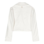 Twinset Giubbino Modello Chiodo In Ecopelle tinta unita Bianco per Bambina 241GJ2142 BIANCO TWINSET 