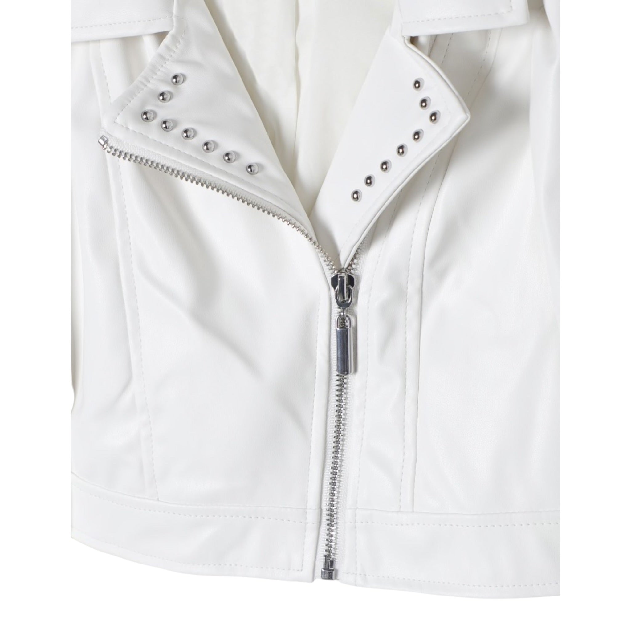 Twinset Giubbino Modello Chiodo In Ecopelle tinta unita Bianco per Bambina 241GJ2142 BIANCO TWINSET 