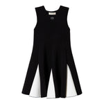 Twinset Abito Giromanica tinta unita Nero per Bambina 242GJ2011X NERO TWINSET 