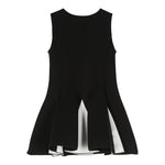 Twinset Abito Giromanica tinta unita Nero per Bambina 242GJ2011X NERO TWINSET 