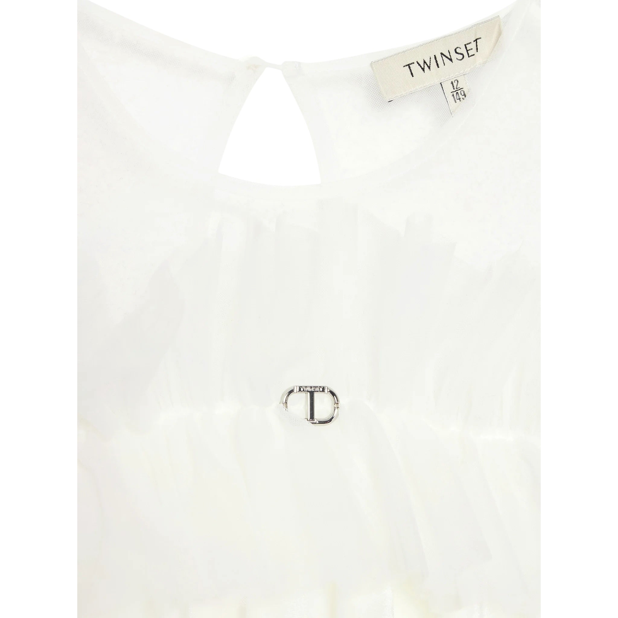 Twinset Abito Manica Lunga tinta unita Panna per Bambina 242GJ2101X PANNA TWINSET 