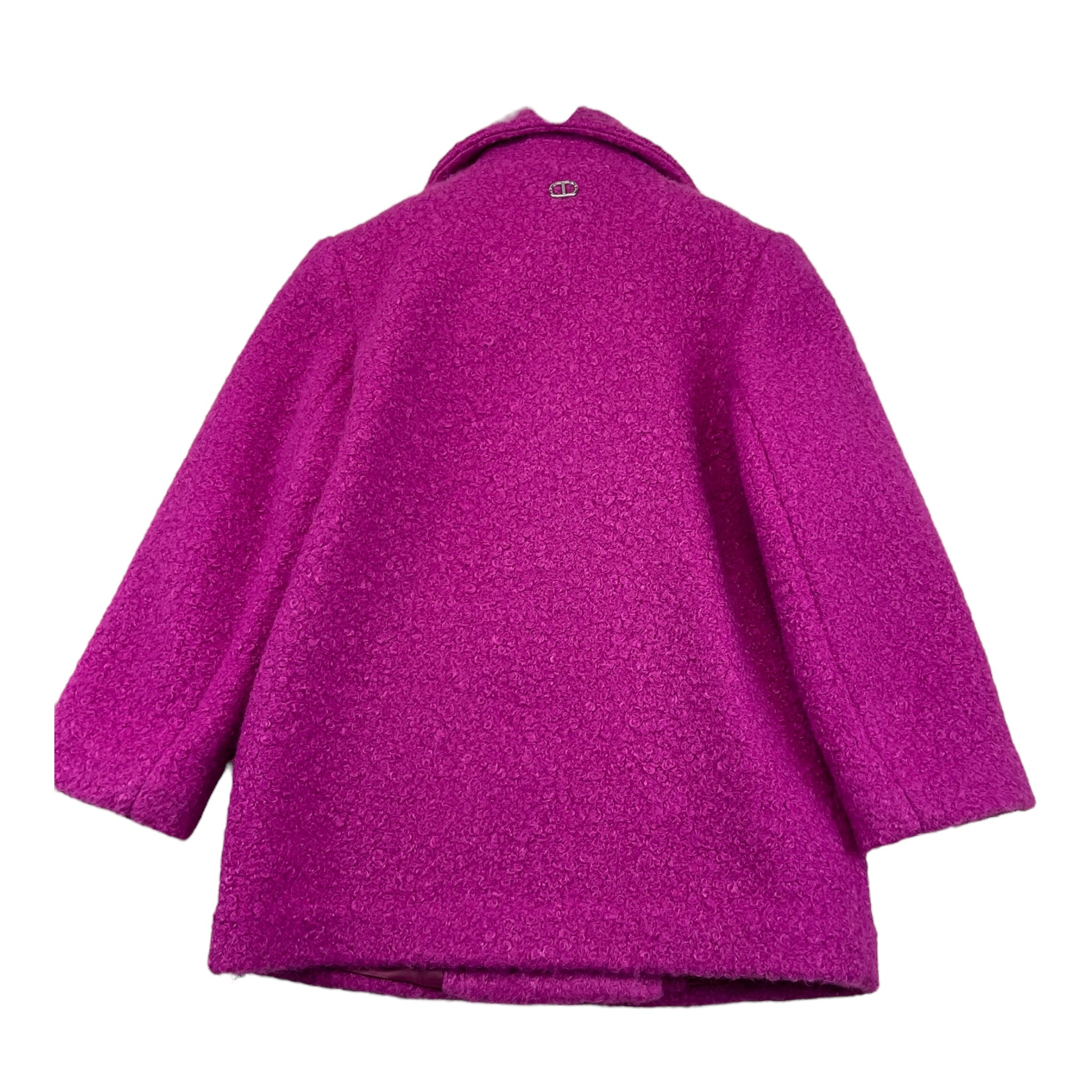 Twinset Cappotto tinta unita Doppiopetto Magenta per Bambina 242GJ2221 MAGENTA TWINSET 