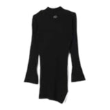Twinset Abito Manica Lunga tinta unita Nero per Bambina 242GJ3041 NERO TWINSET 