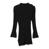 Twinset Abito Manica Lunga tinta unita Nero per Bambina 242GJ3041 NERO TWINSET 