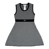 Twinset Abito Giromanica Stampa Fantasia Bianco/Nero per Bambina 242GJ3101 BIANCO/NERO TWINSET 