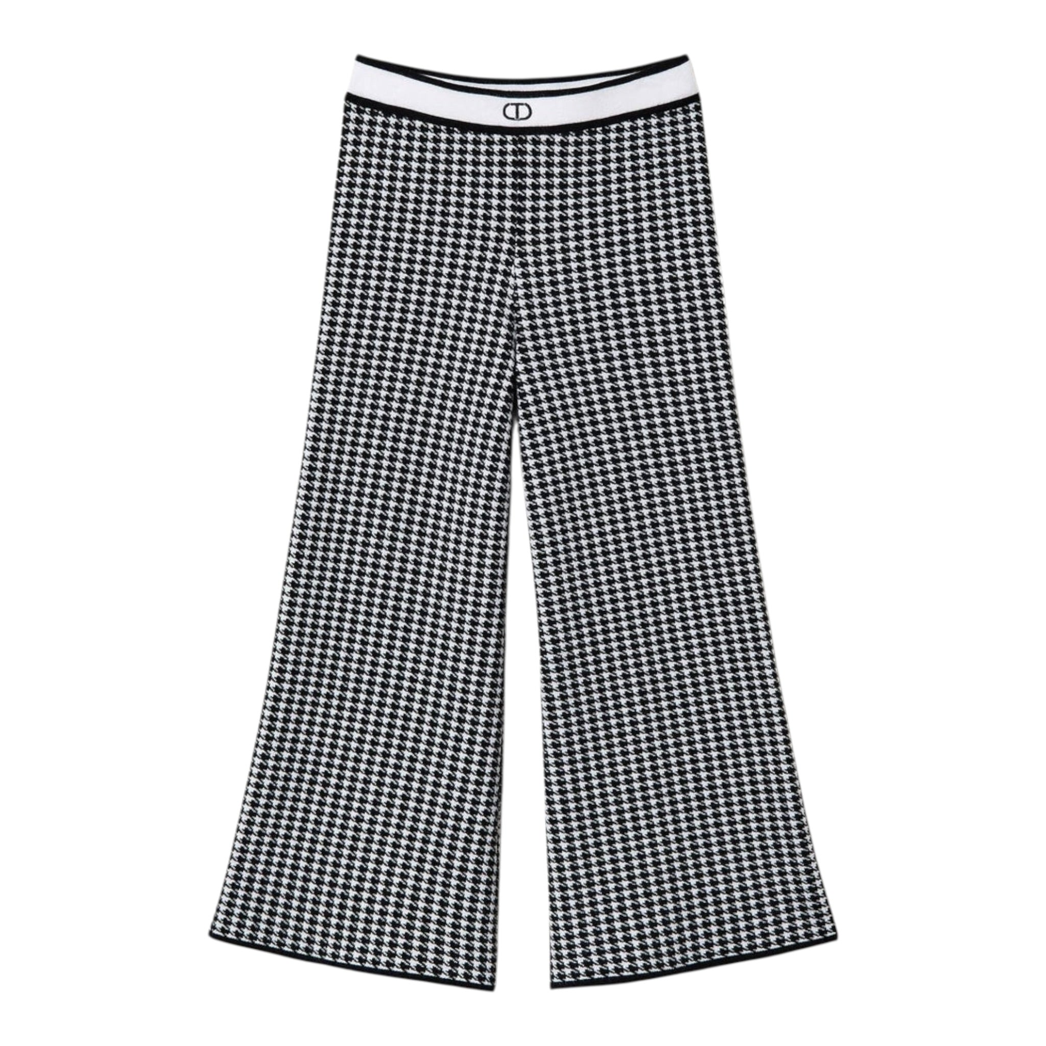Twinset Pantalone Bicolore con Fantasia Bianco/Nero per Neonata 242GJ3102N BIANCO/NERO TWINSET 