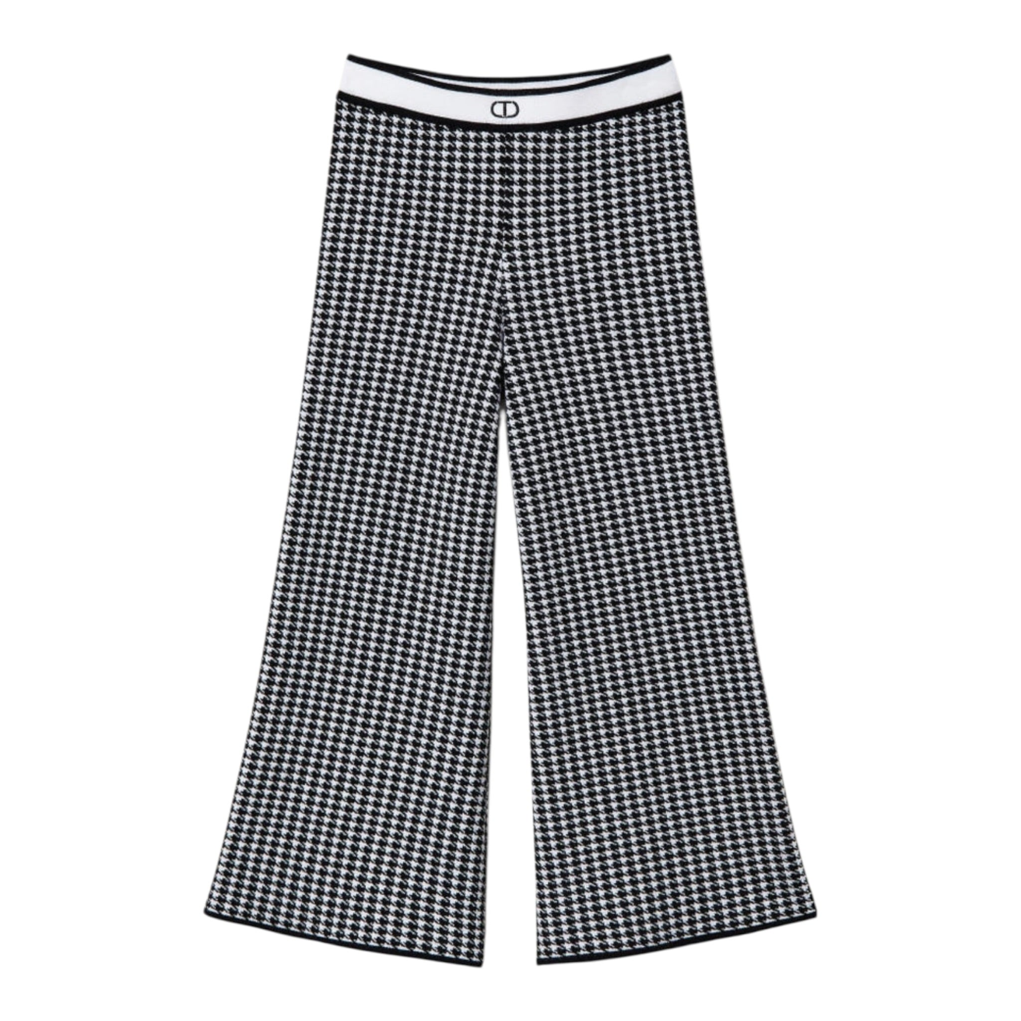 Twinset Pantalone Bicolore con Fantasia Bianco/Nero per Neonata 242GJ3102N BIANCO/NERO TWINSET 