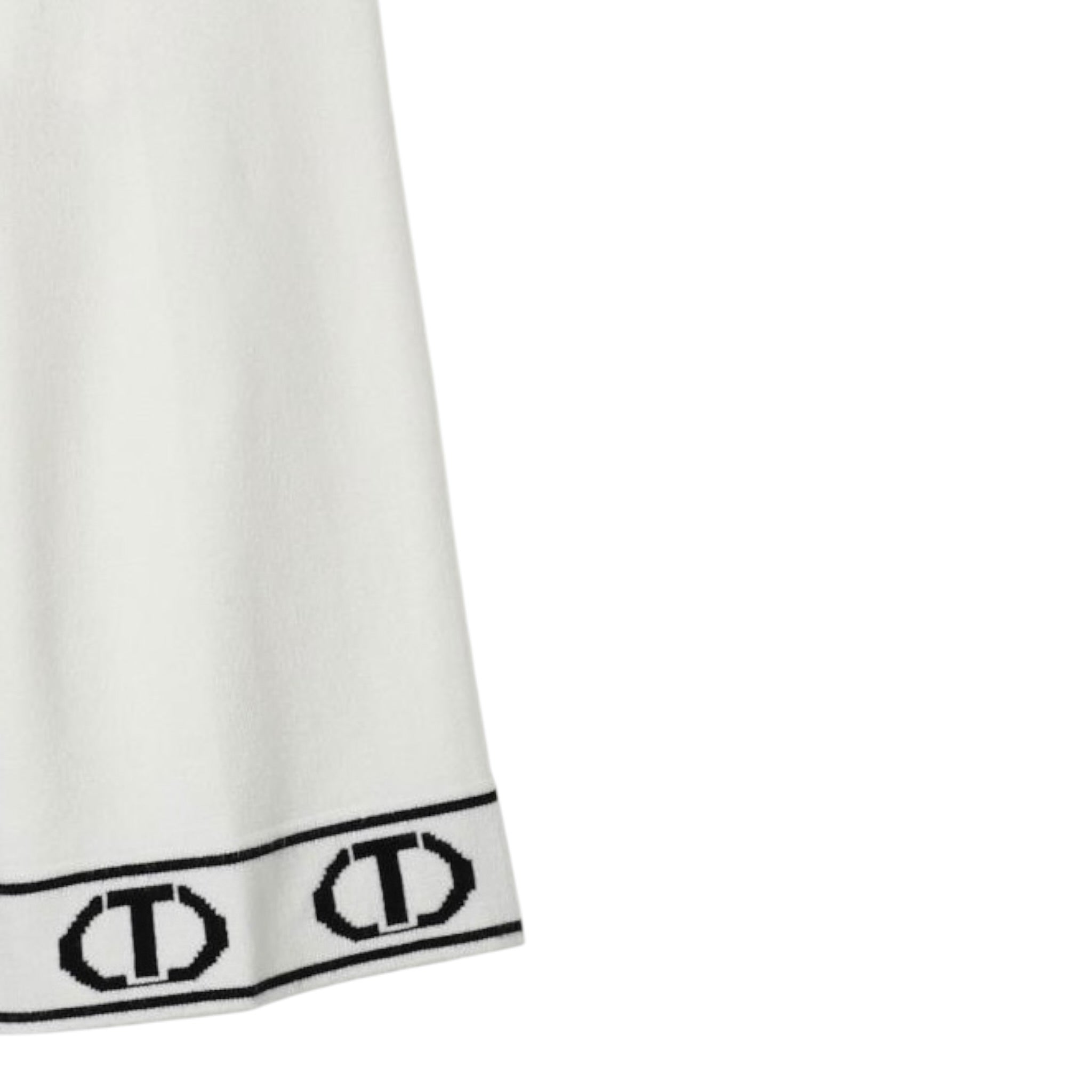 Twinset Pantalone tinta unita con Logo Bianco per Neonata 242GJ3160N BIANCO TWINSET 