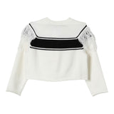 Twinset Maglia tinta unita con Logo E Frange Panna per Bambina 242GJ3163X PANNS TWINSET 