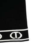 Twinset Gonna tinta unita con Logo Nero per Bambina 242GJ3164 NERO TWINSET 