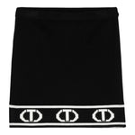 Twinset Gonna tinta unita con Logo Nero per Bambina 242GJ3164 NERO TWINSET 