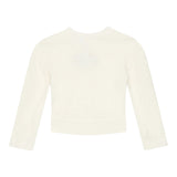 Twinset Maglia Girocollo tinta unita con Logo Panna per Bambina 242GJ3210 PANNA TWINSET 