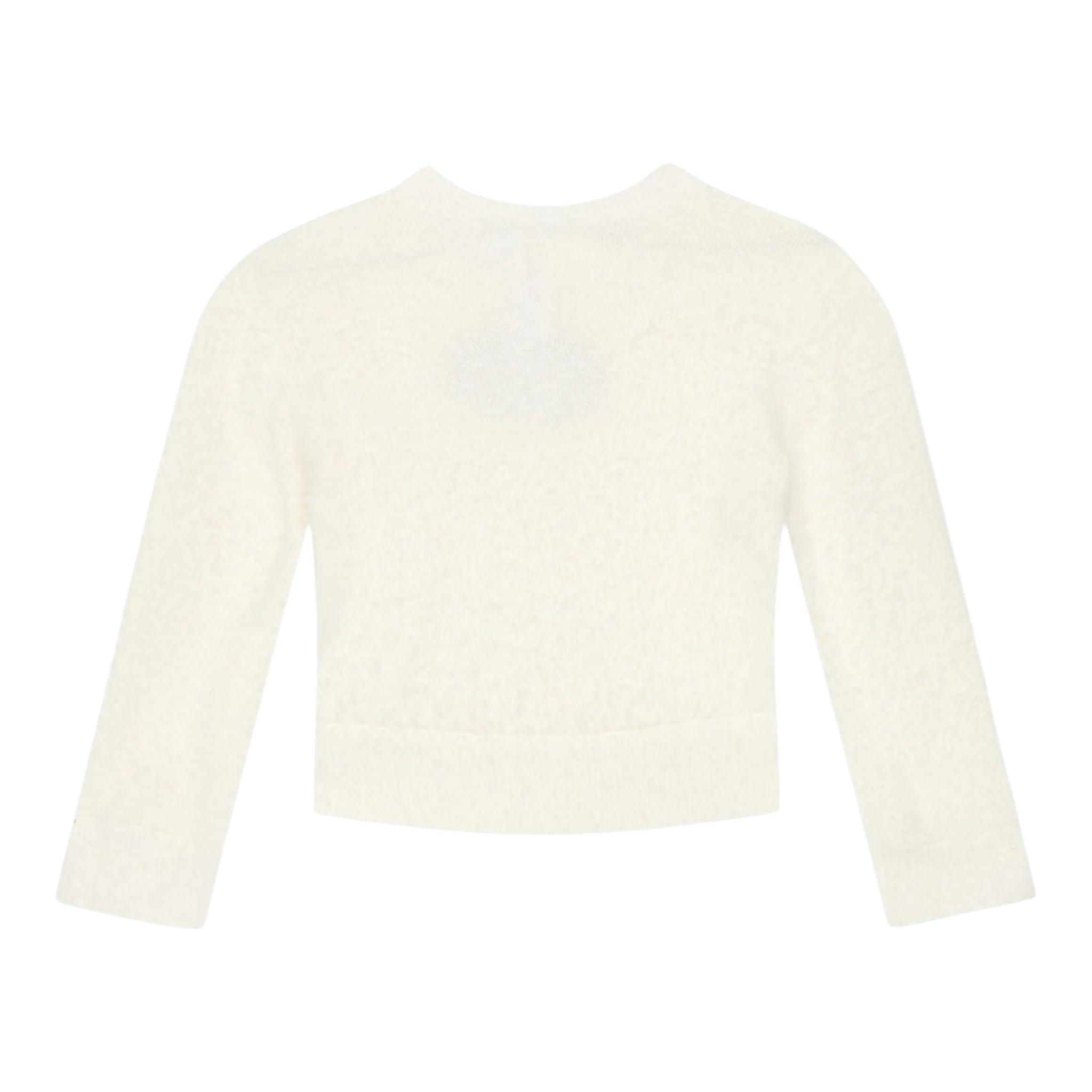 Twinset Maglia Girocollo tinta unita con Logo Panna per Bambina 242GJ3210 PANNA TWINSET 