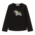 Twinset Shirt tinta unita con Stampa Nero per Bambina 252GB2070 NERO TWINSET 
