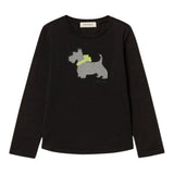 Twinset Shirt tinta unita con Stampa Nero per Bambina 252GB2070 NERO TWINSET 