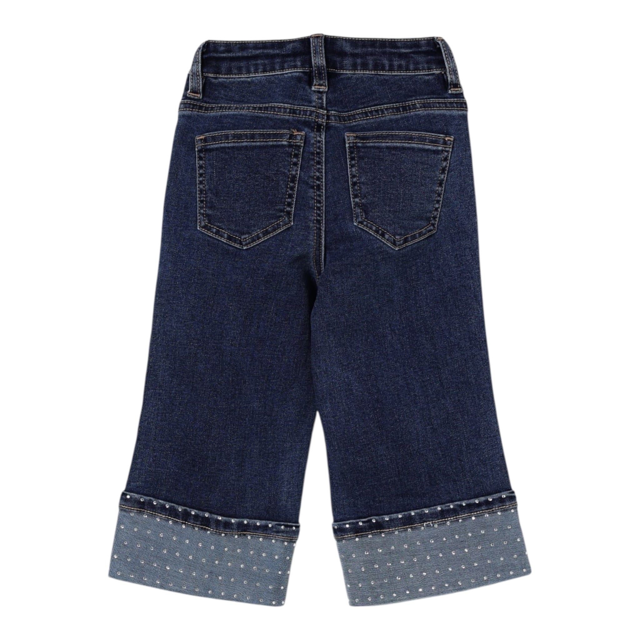 Twinset Jeans tinta unita con Piegoni Blu per Neonata 252GB2080 BLU TWINSET 