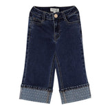 Twinset Jeans tinta unita con Piegoni Blu per Neonata 252GB2080 BLU TWINSET 