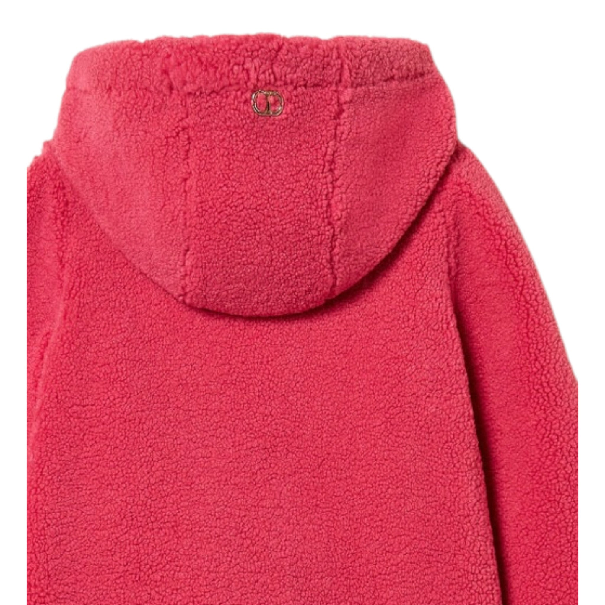 Twinset Cappotto tinta unita con Cappuccio Fuxia per Neonata 252GB2100 FUXIA TWINSET 