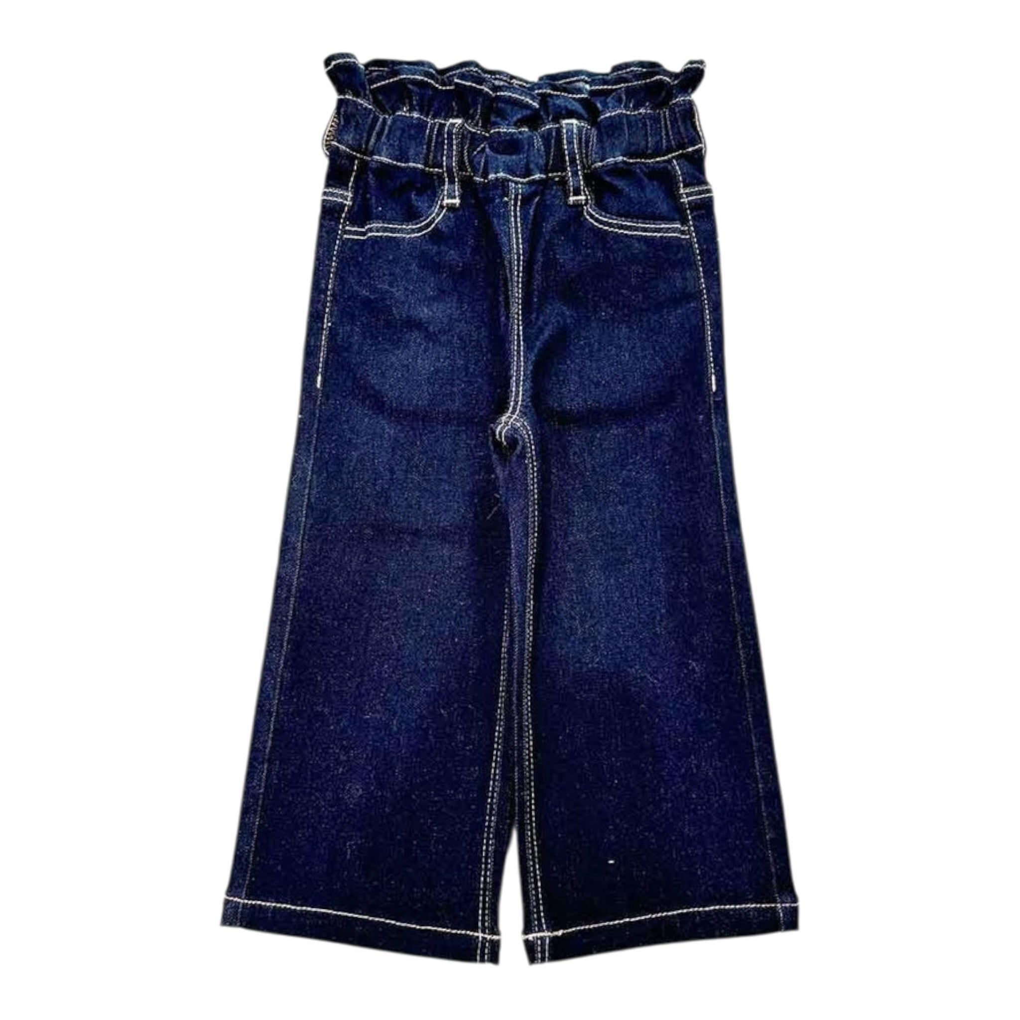 Twinset Jeans tinta unita con Elastico In Vita Blu per Bambina 252GB2230 BLU TWINSET 