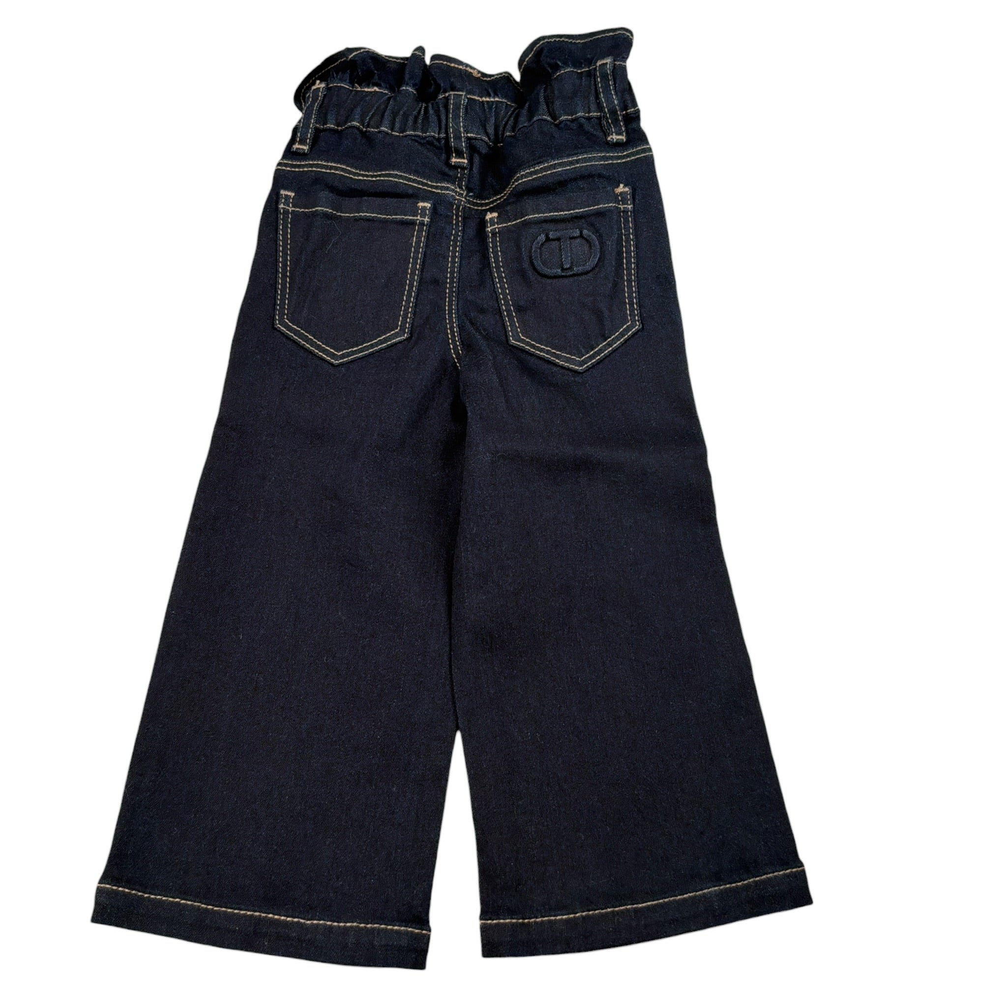 Twinset Jeans tinta unita con Elastico In Vita Blu per Neonata 252GB2230N BLU TWINSET 