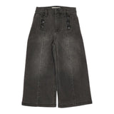 Twinset Jeans tinta unita con Bottoni Modello A Palazzo Grigio per Neonata 252GB2250 GRIGIO TWINSET 