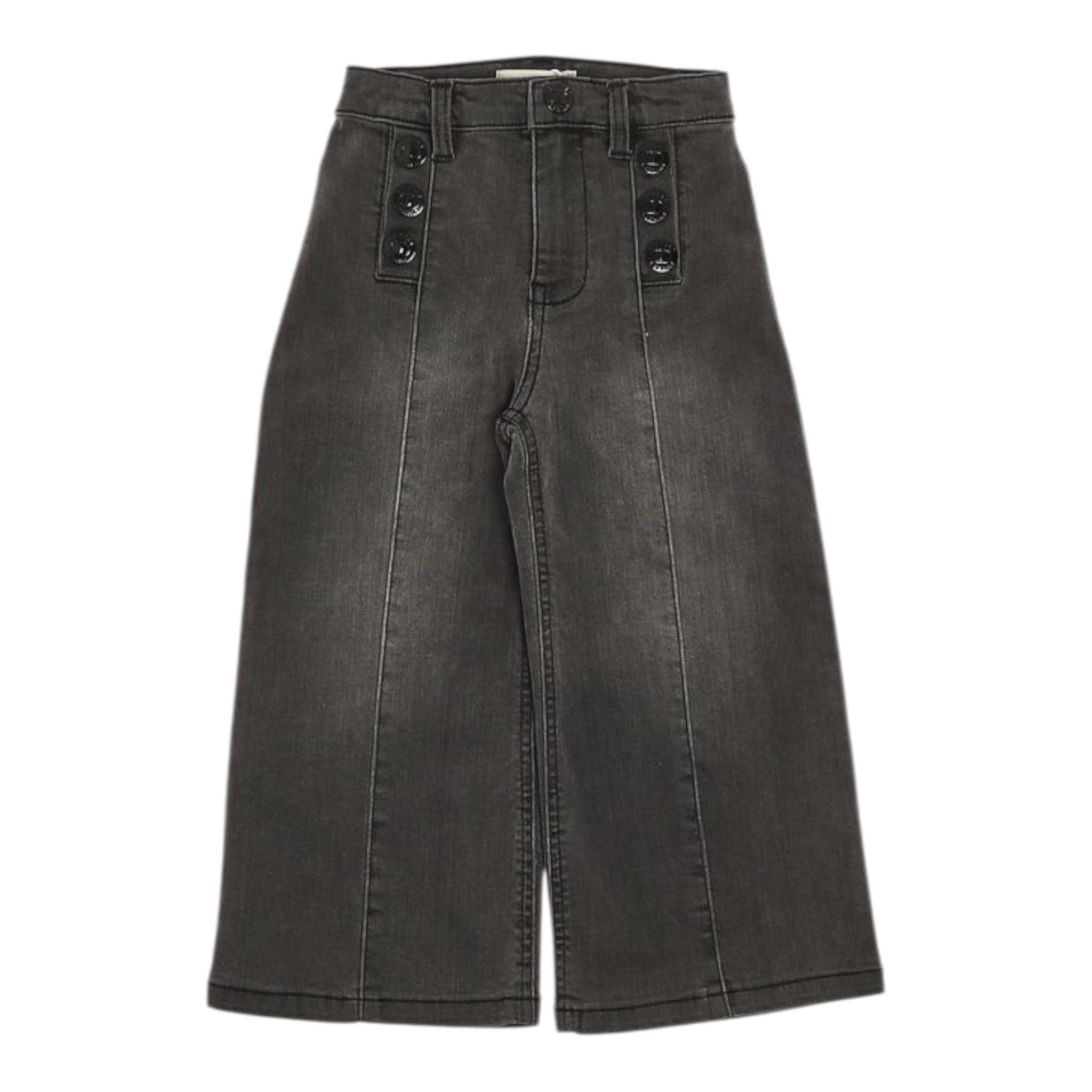 Twinset Jeans tinta unita con Bottoni Modello A Palazzo Grigio per Neonata 252GB2250 GRIGIO TWINSET 