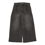 Twinset Jeans tinta unita con Bottoni Modello A Palazzo Grigio per Bambina 252GB2250J GRIGIO TWINSET 