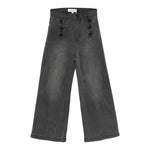 Twinset Jeans tinta unita con Bottoni Modello A Palazzo Grigio per Neonata 252GB2250XJ GRIGIO TWINSET 