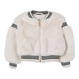 Twinset Giubbino tinta unita con Zip Panna per Bambina 252GB2270X PANNA TWINSET 