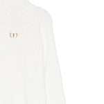 Twinset Maglia tinta unita Mezzo Collo Bianco per Bambina 252GB3012 BIANCO TWINSET 