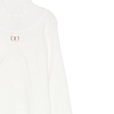 Twinset Maglia tinta unita Mezzo Collo Bianco per Bambina 252GB3012 BIANCO TWINSET 