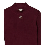 Twinset Maglia tinta unita Mezzo Collo Vinaccia per Bambina 252GB3012X VINACCIA TWINSET 