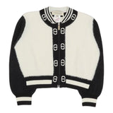 Twinset Cardigan Bicolore Logato Bianco/Nero per Bambina 252GB3020 BIANCO/NERO TWINSET 