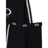 Twinset Completo 2 Pezzi Maglia-Pantalone tinta unita Nero per Neonata 252GB302AN NERO TWINSET 