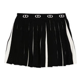 Twinset Gonna Bicolore con Elastico In Vita Nero/Bianco per Bambina 252GB3031 NERO/BIANCO TWINSET 