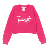 Twinset Maglia tinta unita con Stampa Fuxia per Neonata 252GB3040NXXX FUXIA TWINSET 